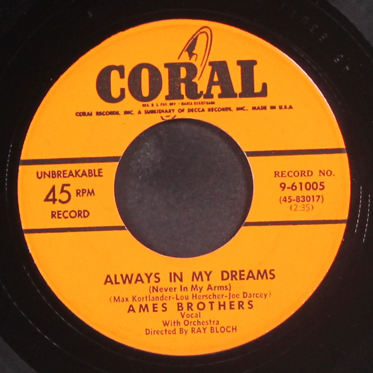 always in my dreams / this is fiesta by AMES BROTHERS