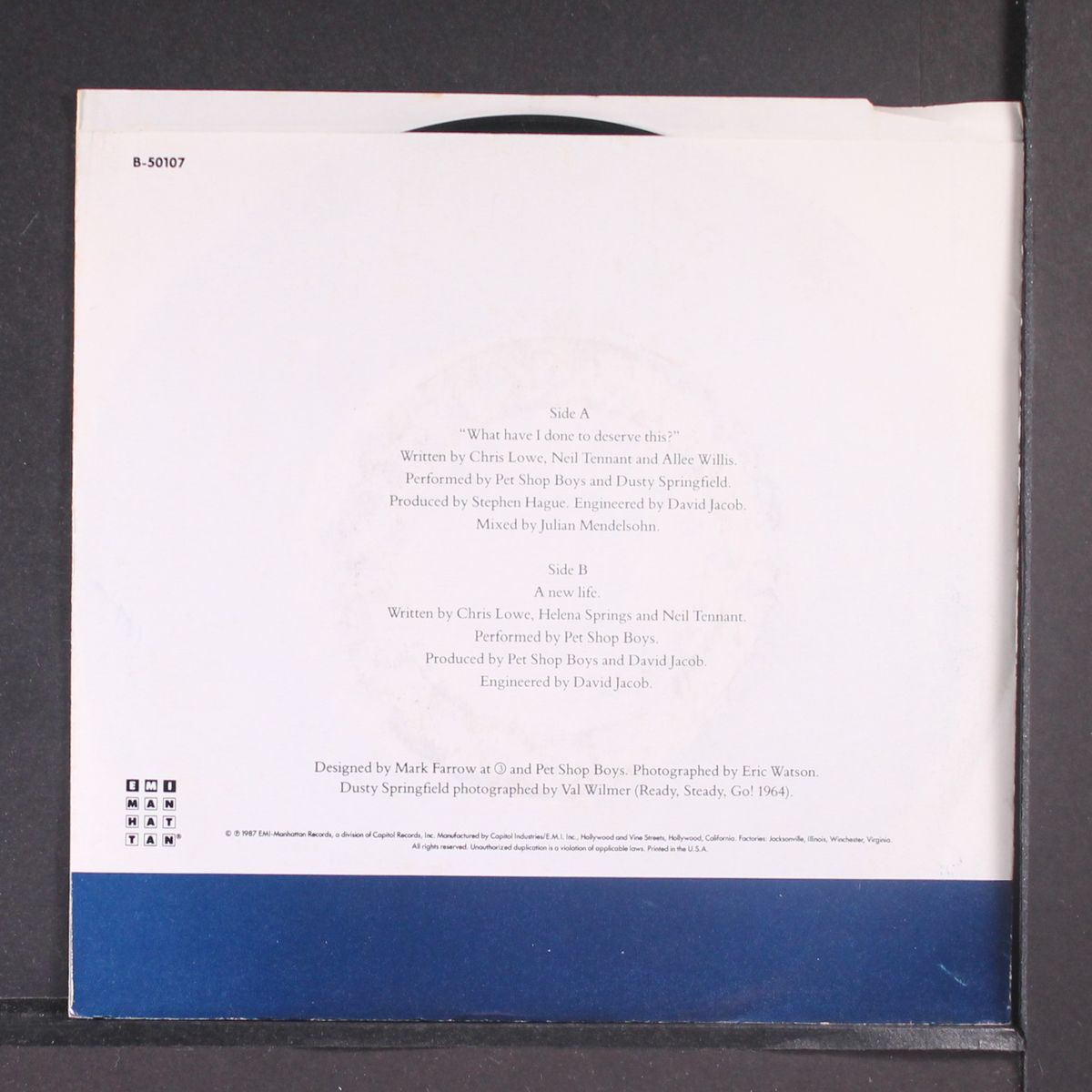 what have i done to deserve this? / a new life by PET SHOP BOYS