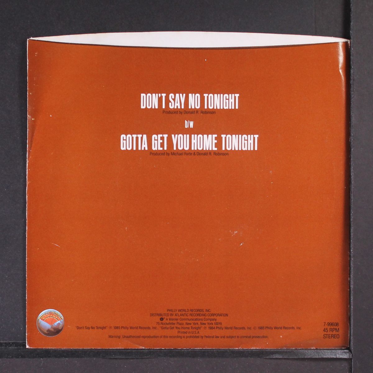 don't say no tonight / gotta get you home tonight by EUGENE WILDE
