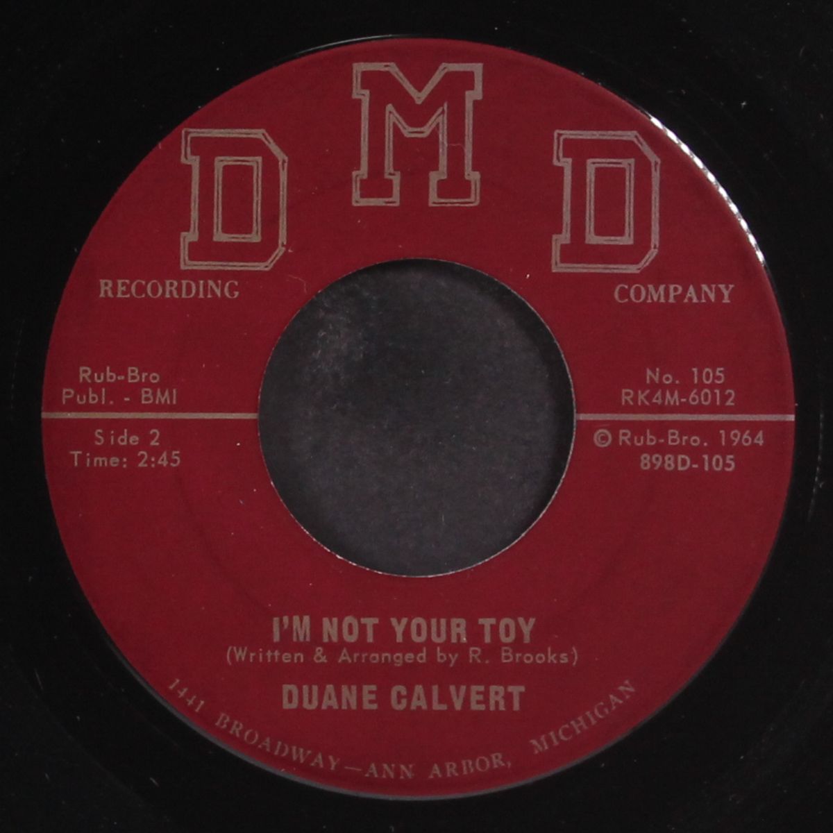 i'm not your toy by DUANE CALVERT