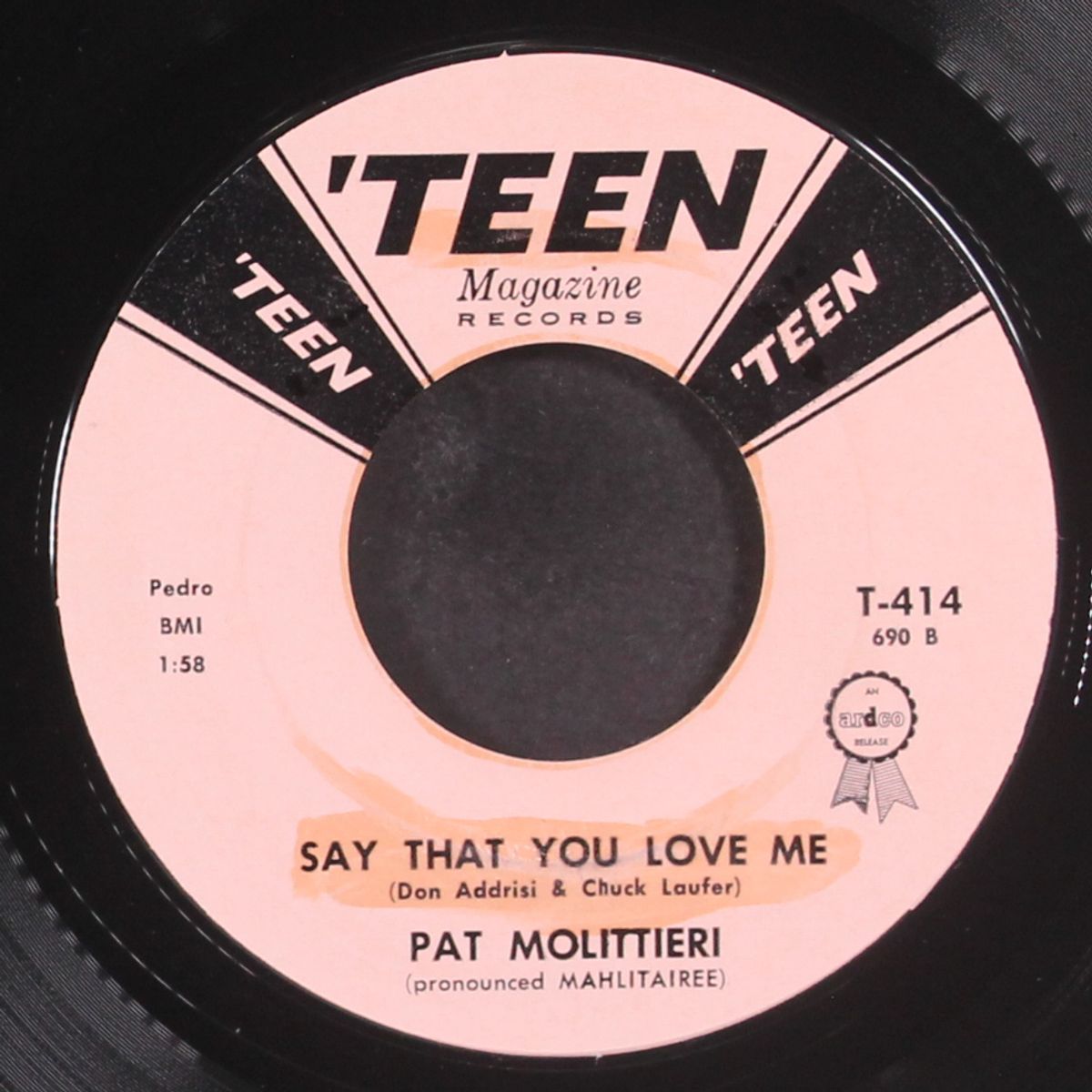 the usa / say that you love me by PAT MOLITTIERI