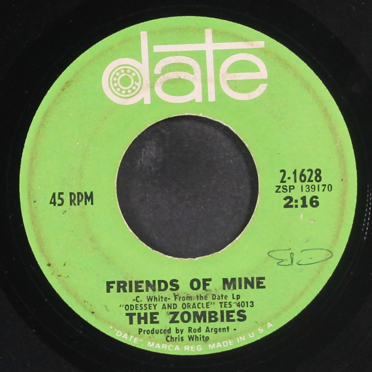 time of the season / friends of mine by ZOMBIES