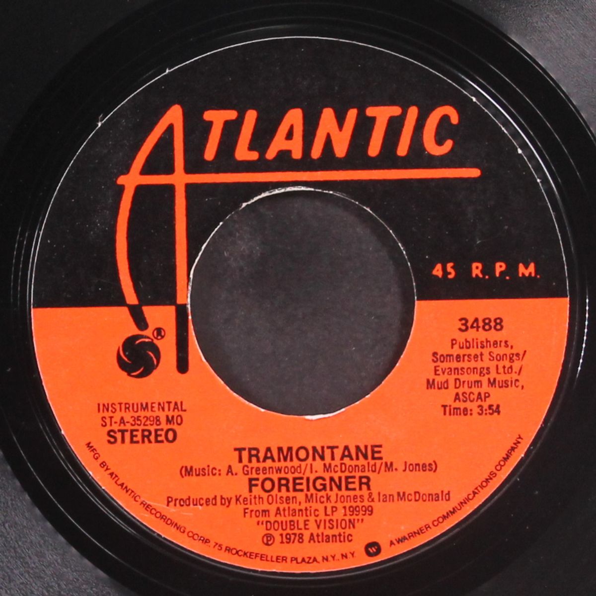 hot blooded / tramontane by FOREIGNER