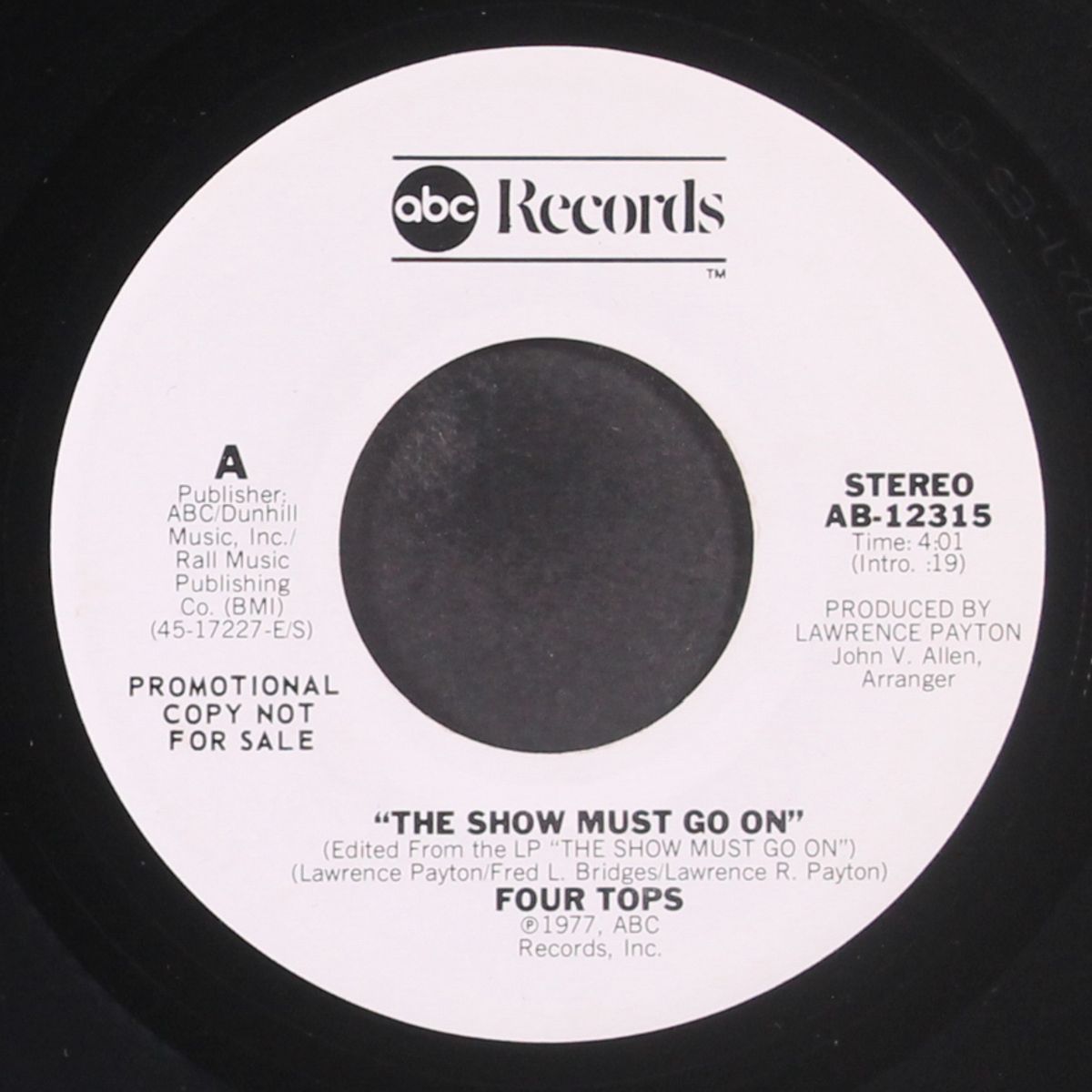 the show must go on by FOUR TOPS