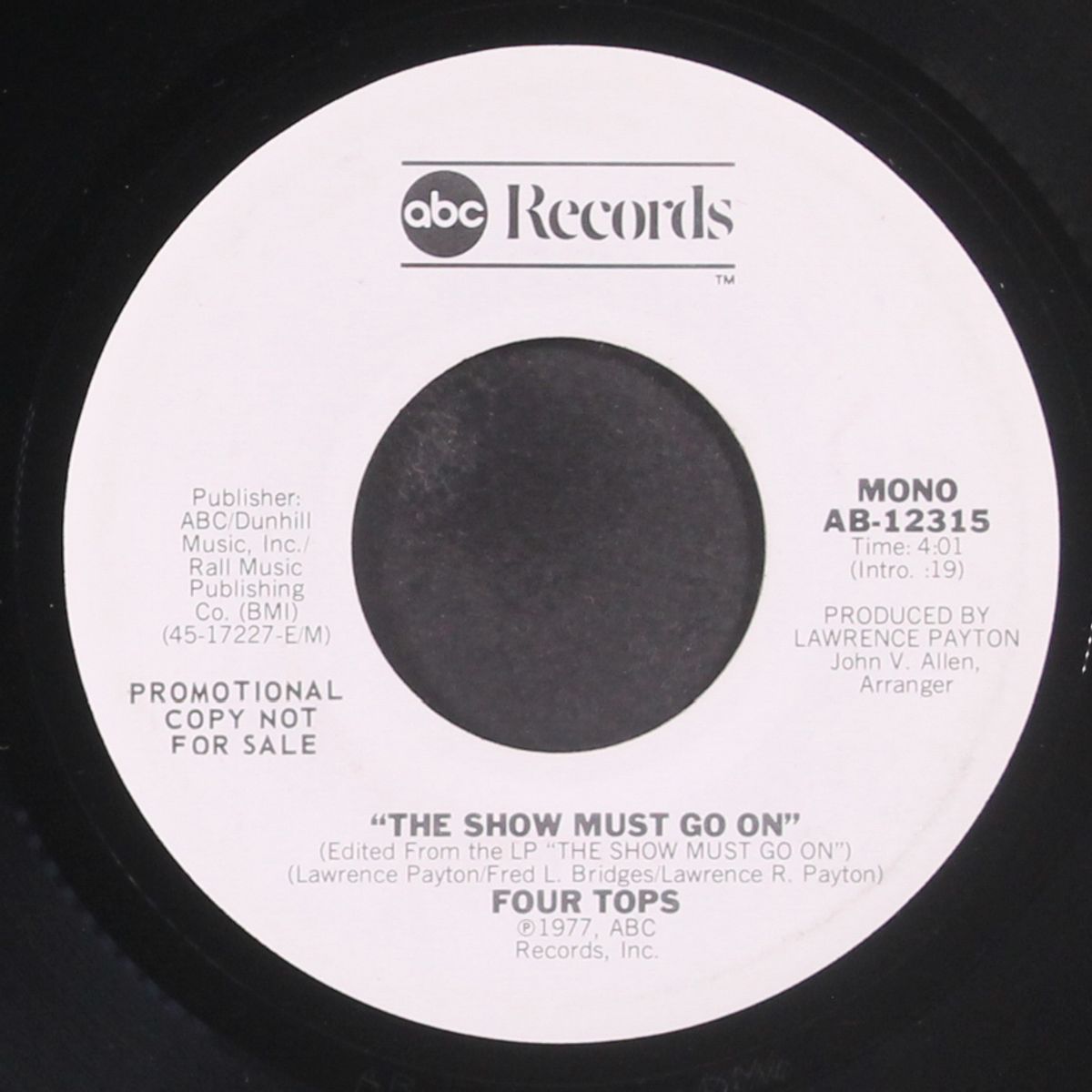 the show must go on by FOUR TOPS