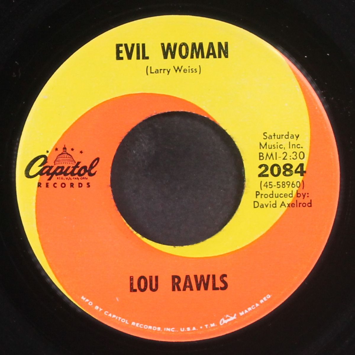 evil woman / my ancestors by LOU RAWLS
