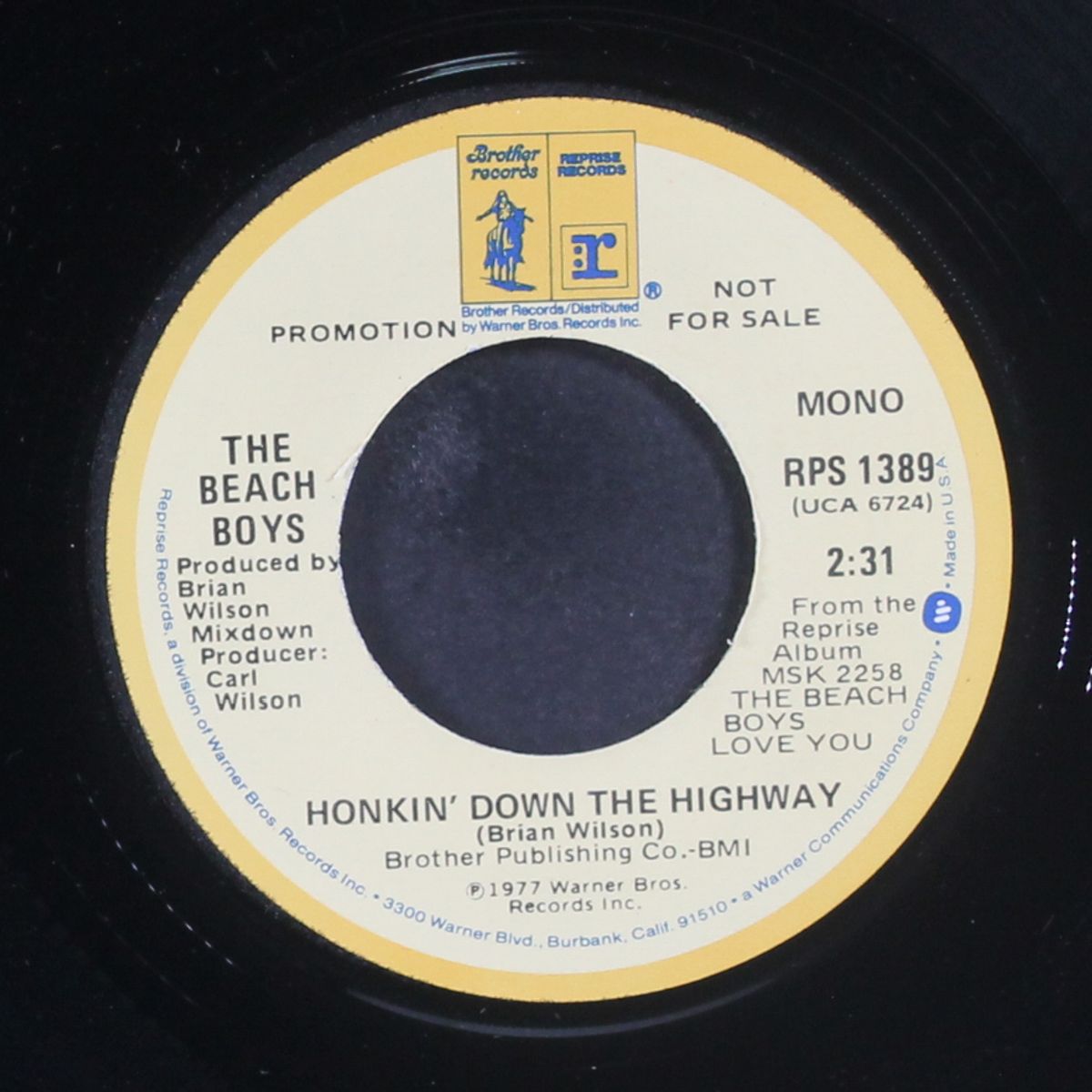 honkin' down the highway / mono by BEACH BOYS