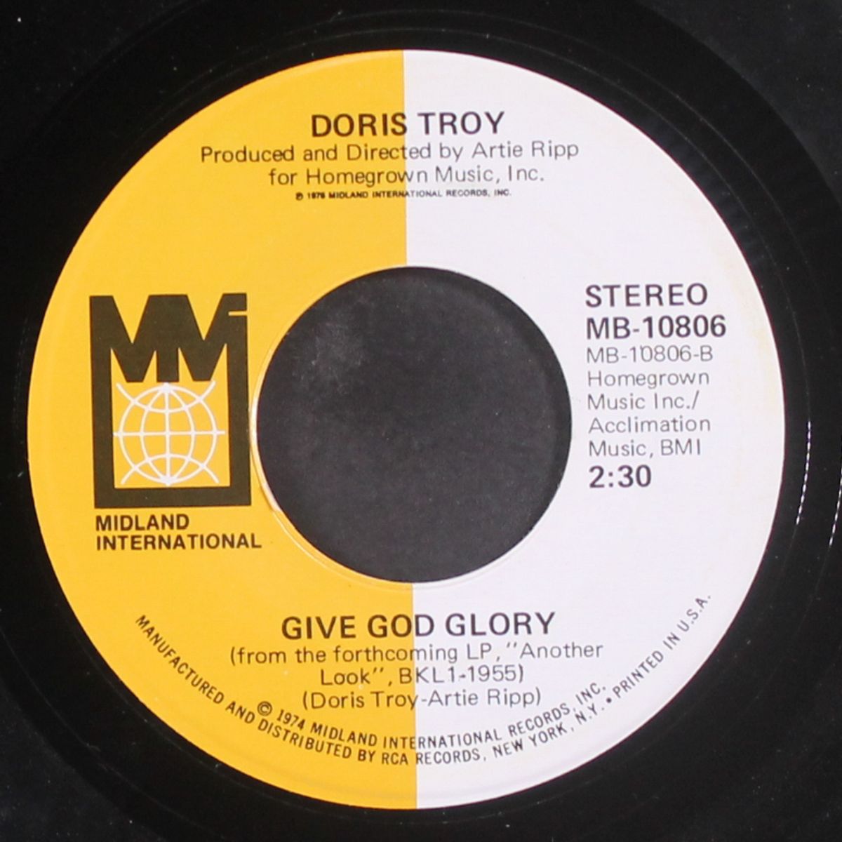 lyin' eyes / give god glory by DORIS TROY