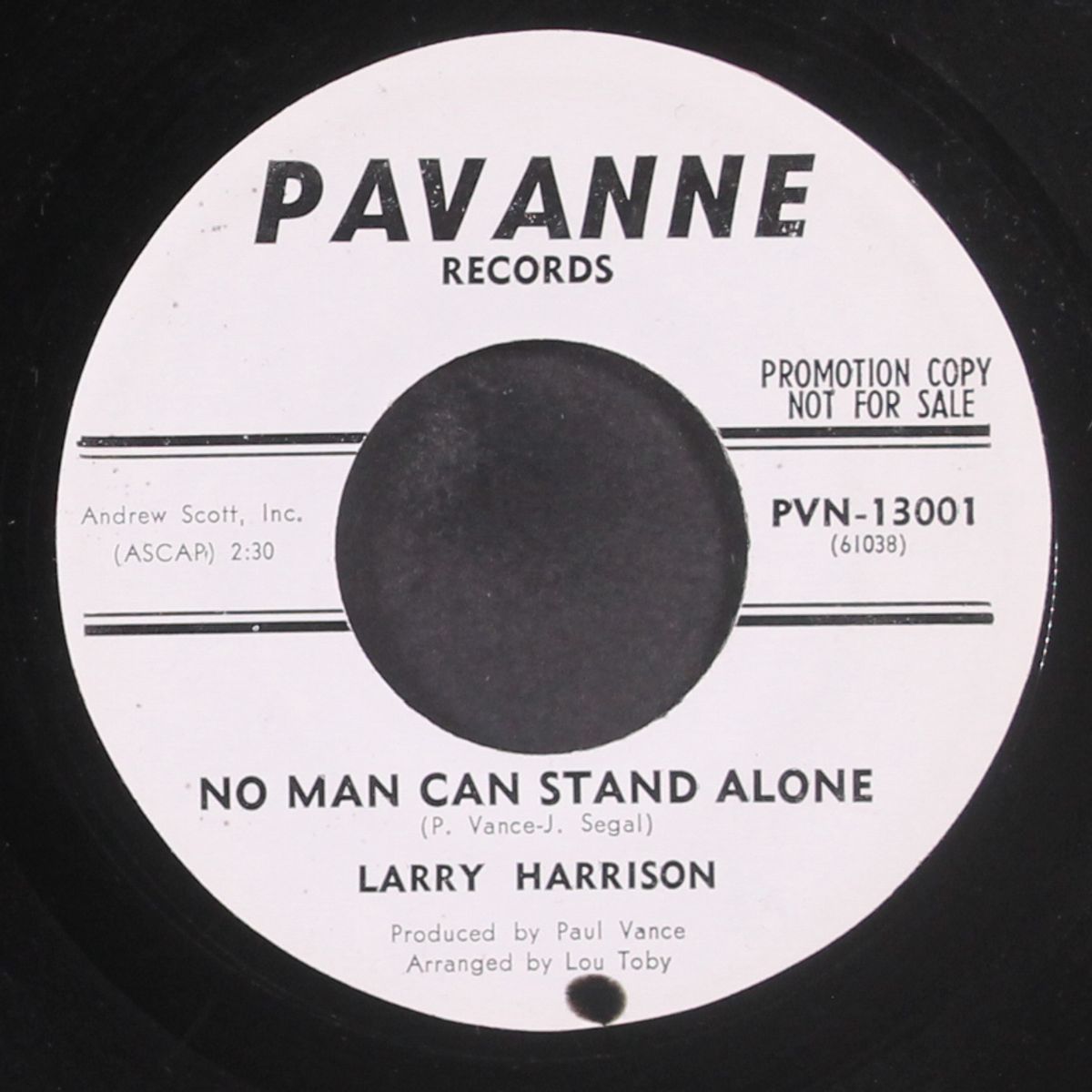 no man can stand alone / top of the mountain by LARRY HARRISON