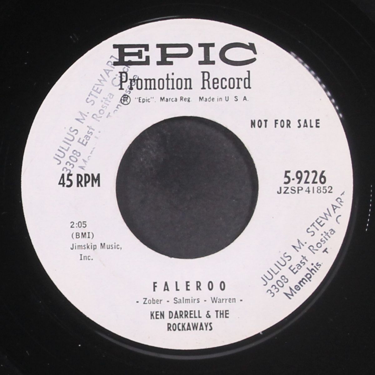 i'm not goin' steady by ALICIA & ROCKAWAYS / KEN DARRELL & ROCKA