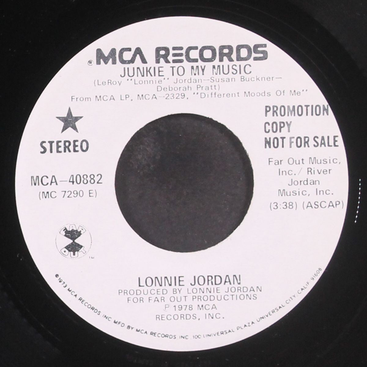 junkie to my music by LONNIE JORDAN