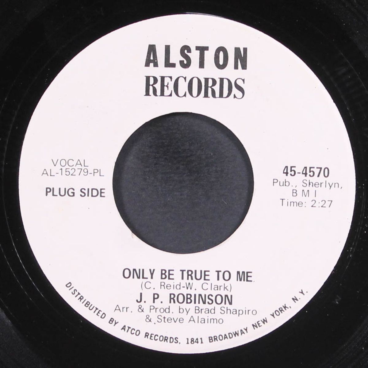 only be true to me / i've got a long way to go by J.P. ROBINSON