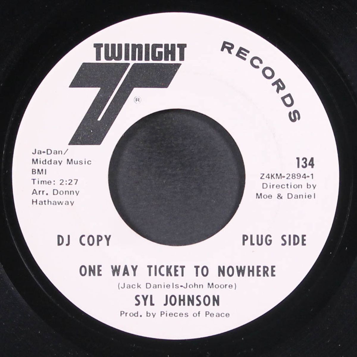 one way ticket to nowhere / kiss by kiss by SYL JOHNSON