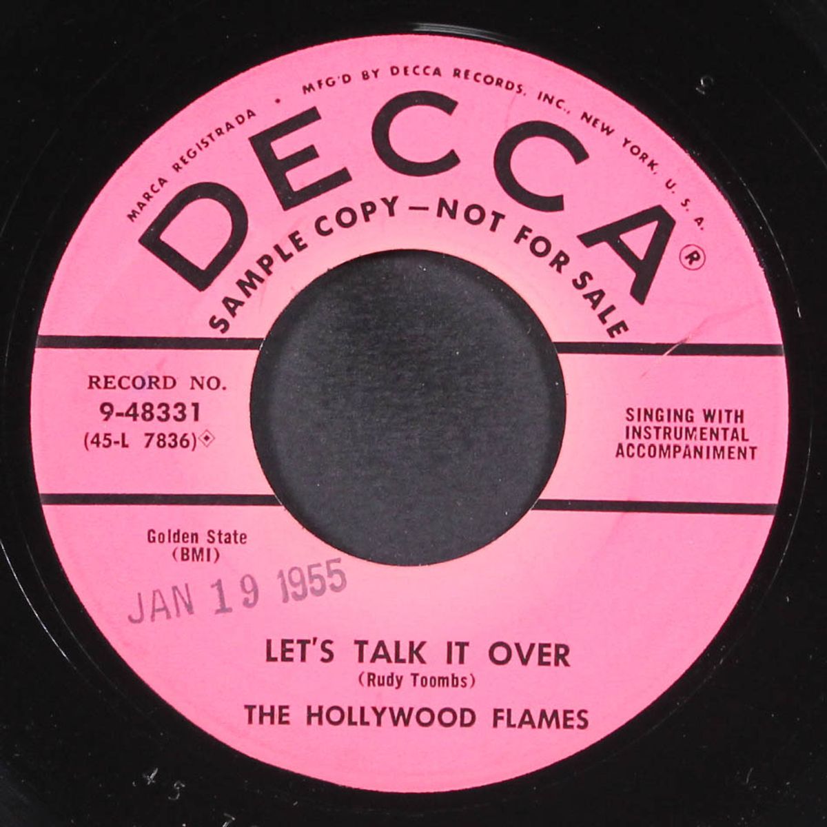 i know / let's talk it over by HOLLYWOOD FLAMES