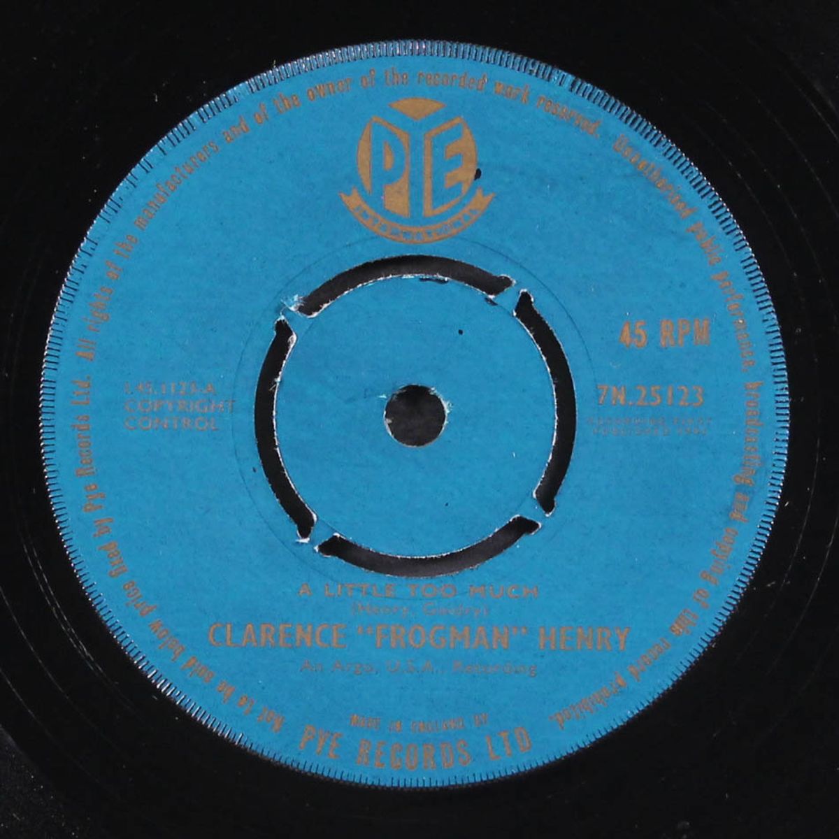 a little too much / i wish i could say the same by CLARENCE HENRY
