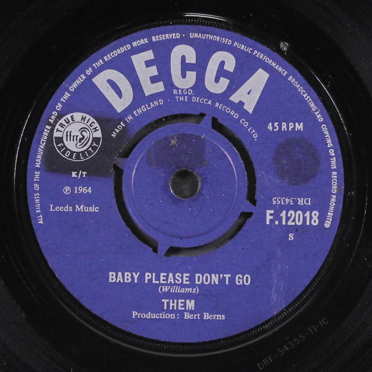 baby please don't go / gloria by THEM