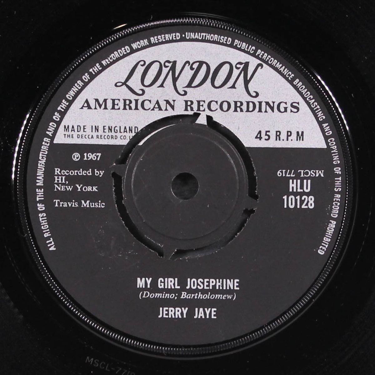 my girl josephine / five miles from home by JERRY JAYE