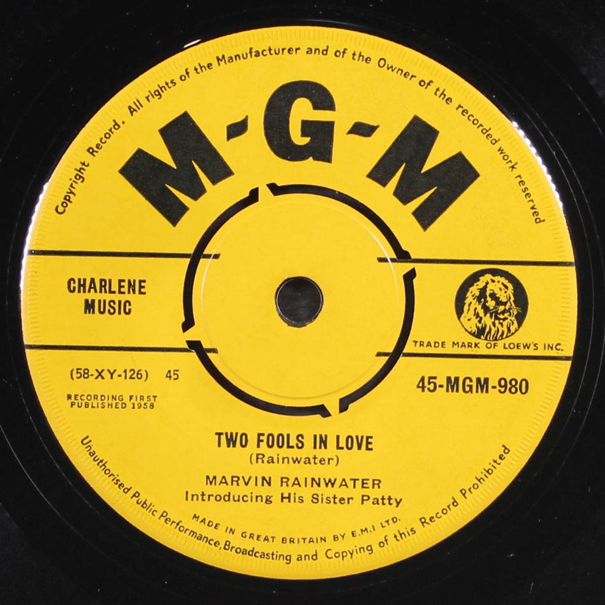 i dig you baby / two fools in love by MARVIN RAINWATER