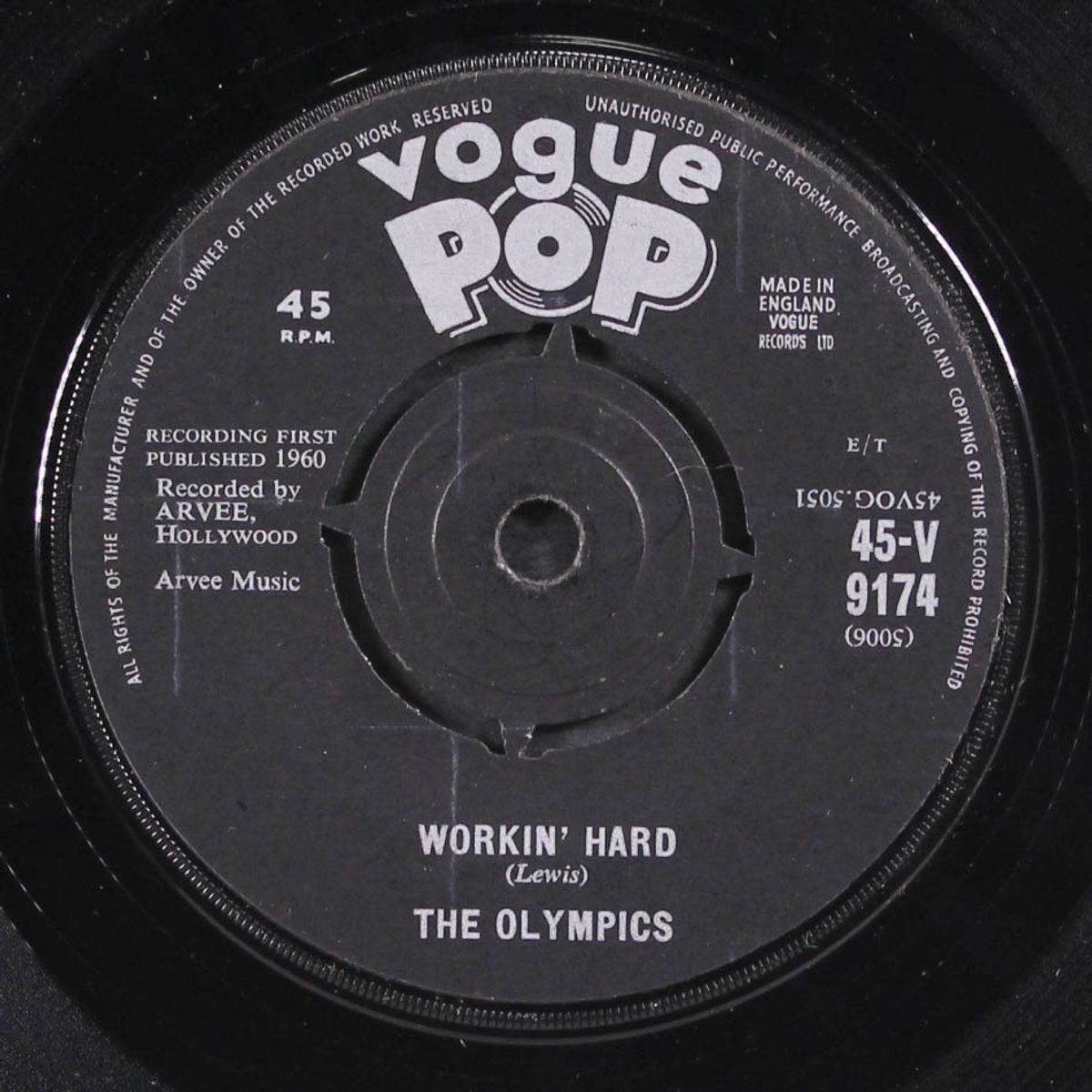 shimmy like kate / workin' hard by OLYMPICS