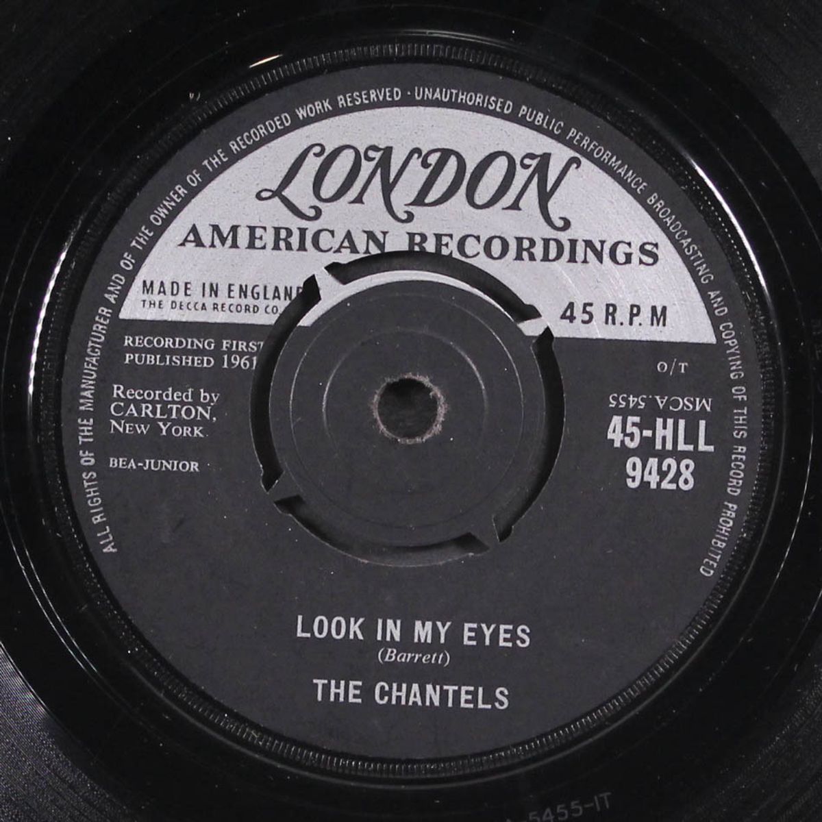 look in my eyes / glad to be back by CHANTELS