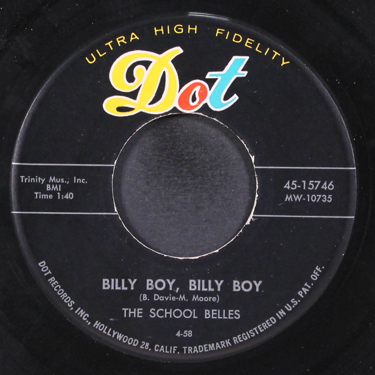 billy boy, billy boy / waitin' for my date by SCHOOL BELLES