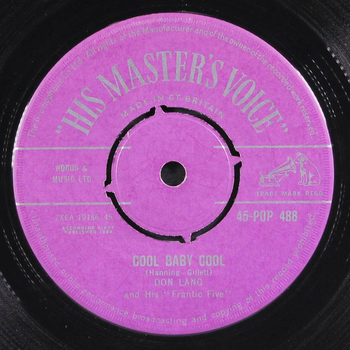 witch doctor / cool baby cool by DON LANG & FRANTIC FIVE