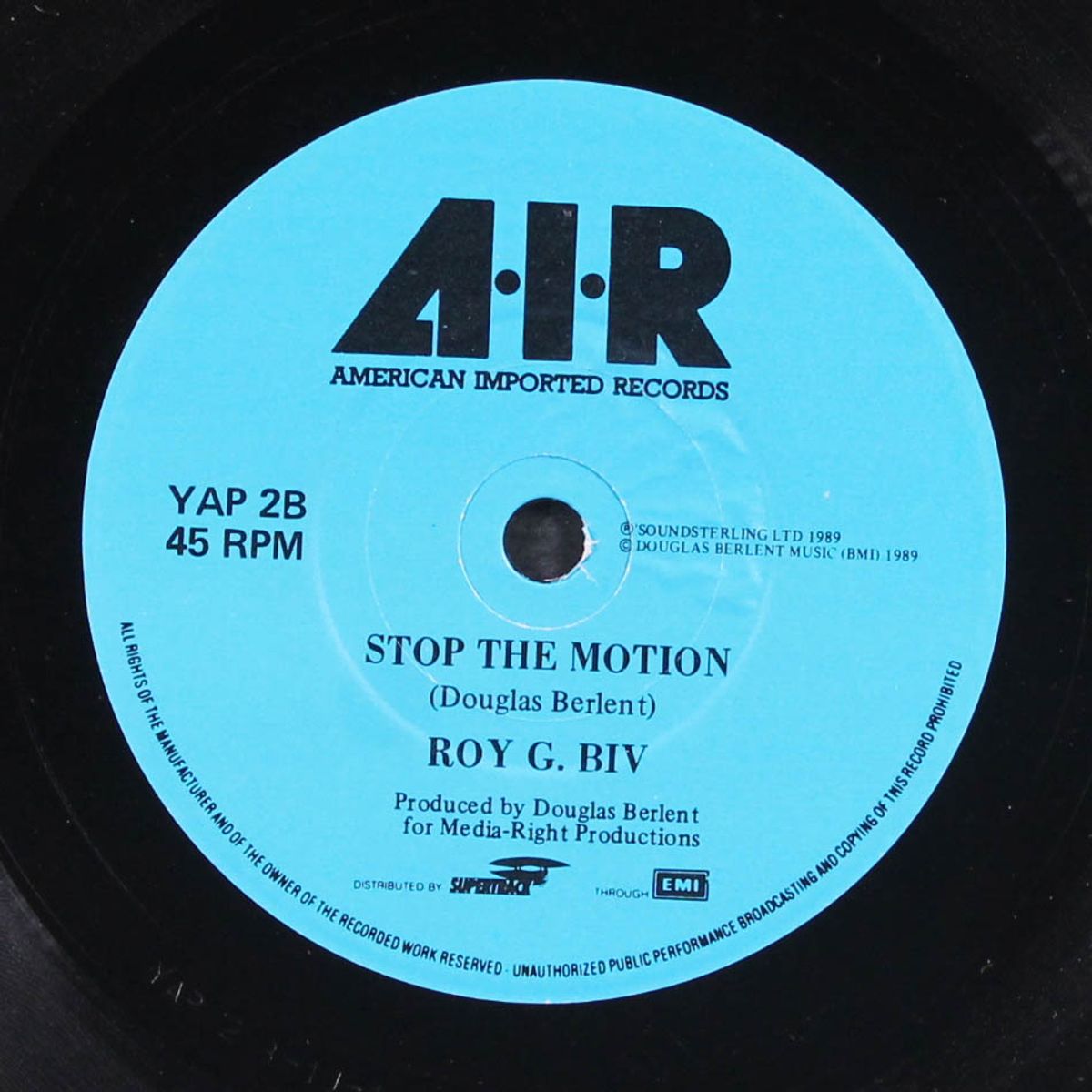 stop the motion / take a chance by ROY G. BIV