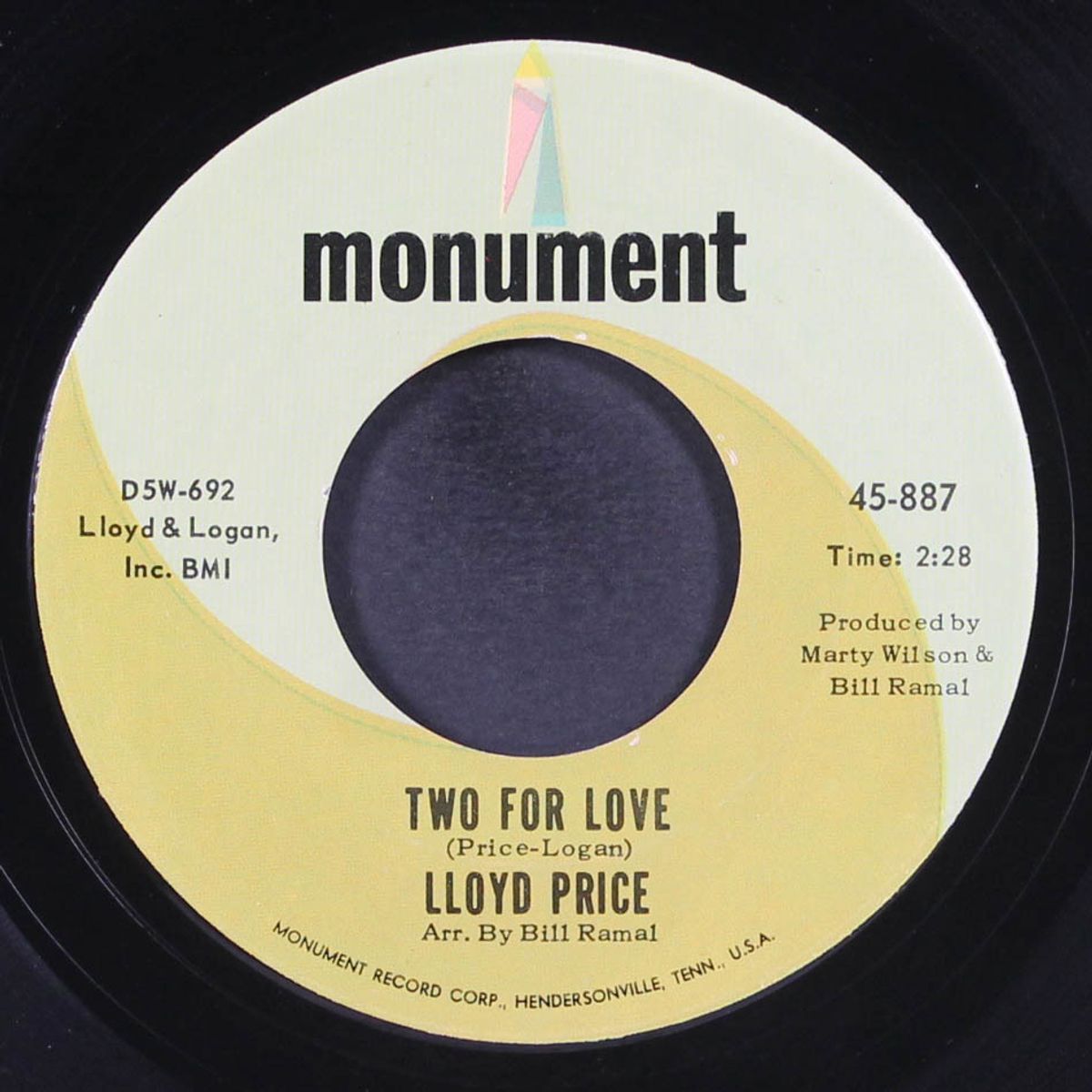 if i had my life to live over / two for love by LLOYD PRICE