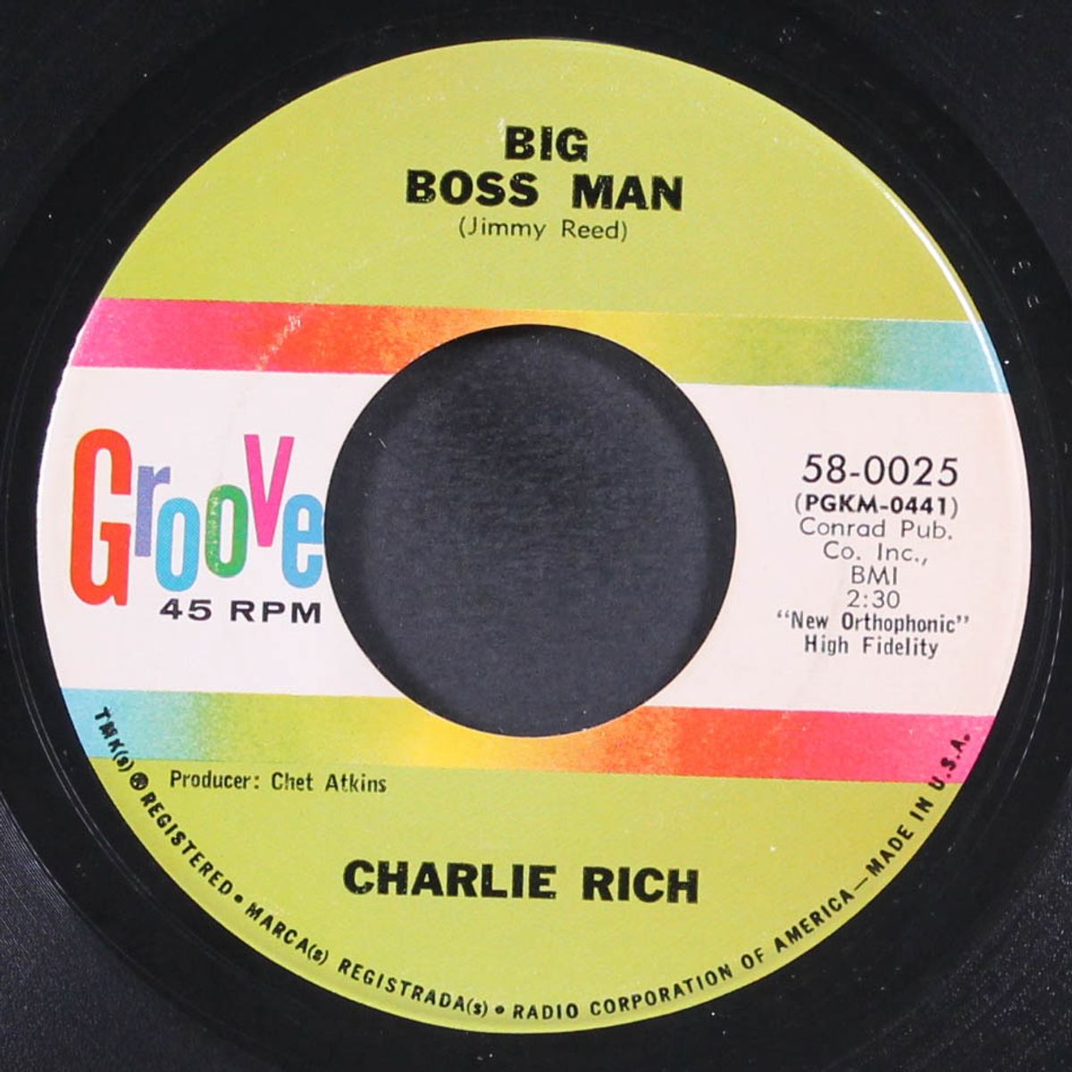 let me go my merry way / big boss man by CHARLIE RICH
