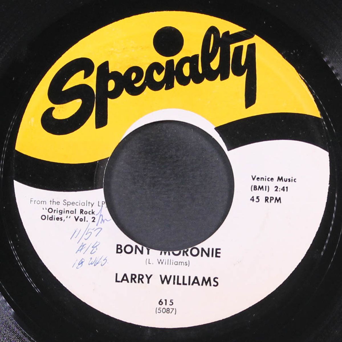 bony moronie / you bug me, baby by LARRY WILLIAMS