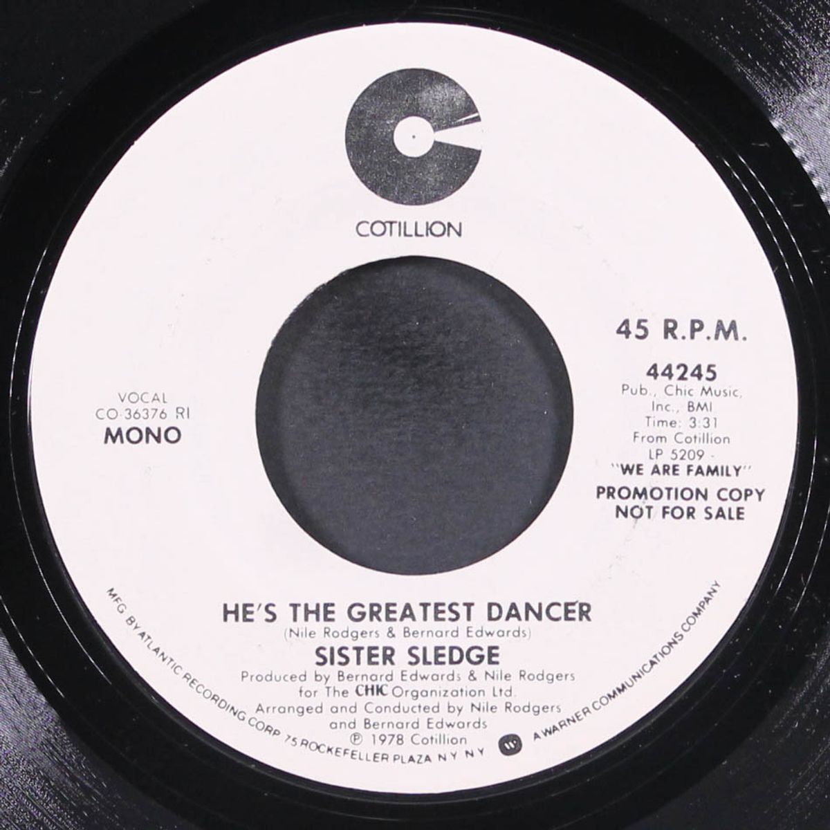 he's the greatest dancer / mono by SISTER SLEDGE
