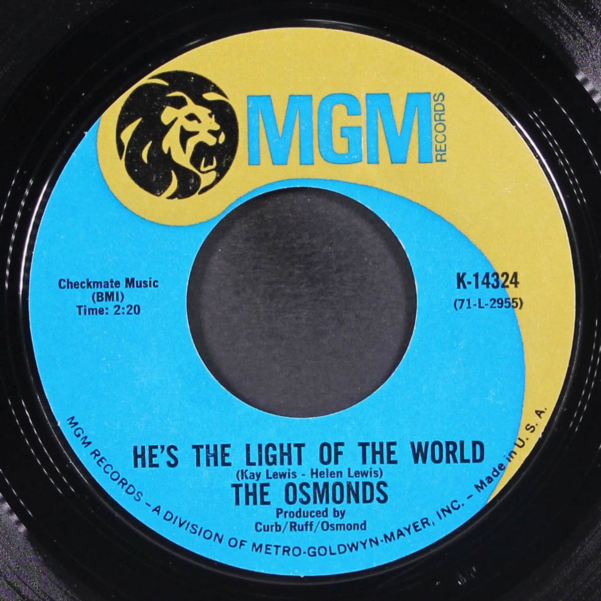 down by the lazy river / he's the light of the world by OSMONDS