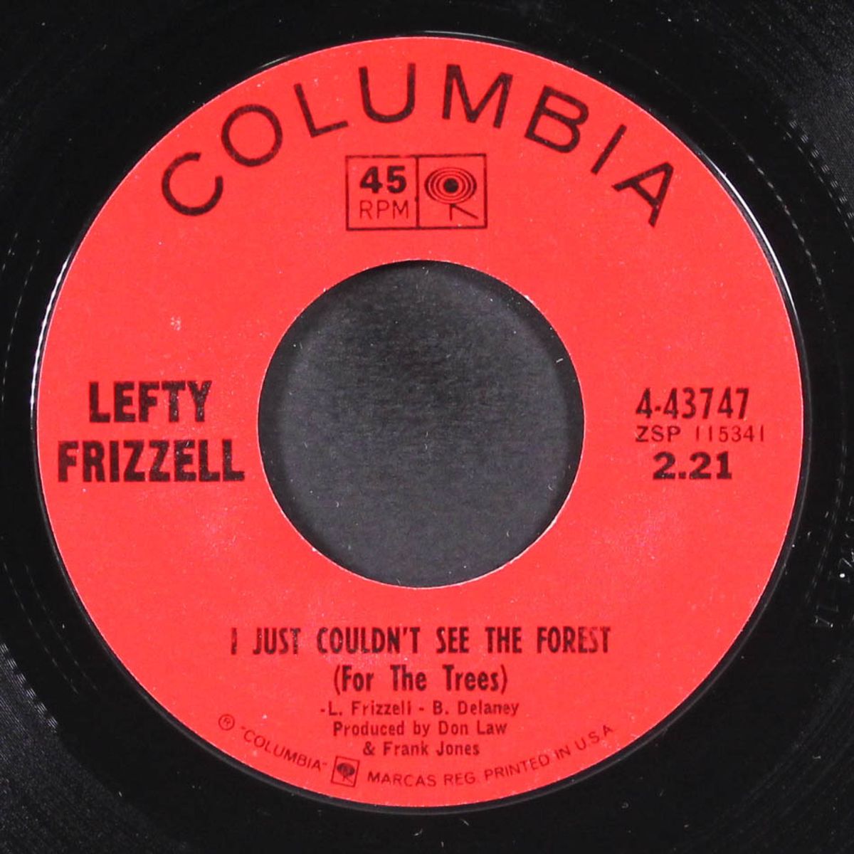 i just couldn't see the forest by LEFTY FRIZZELL