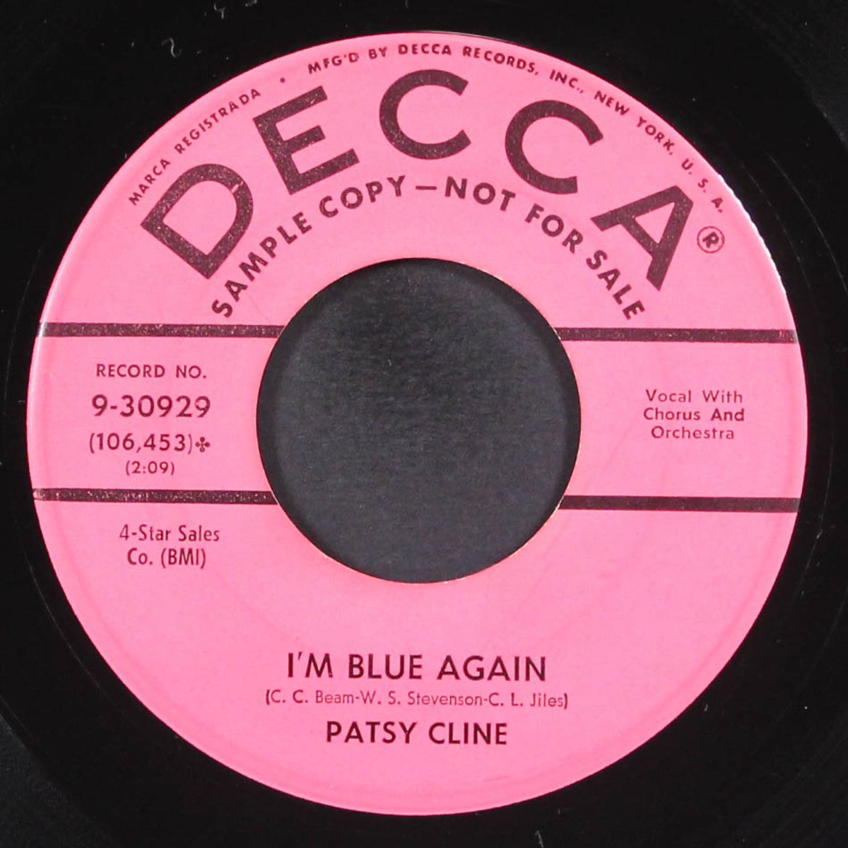 gotta lot of rhythm in my soul / i'm blue again by PATSY CLINE
