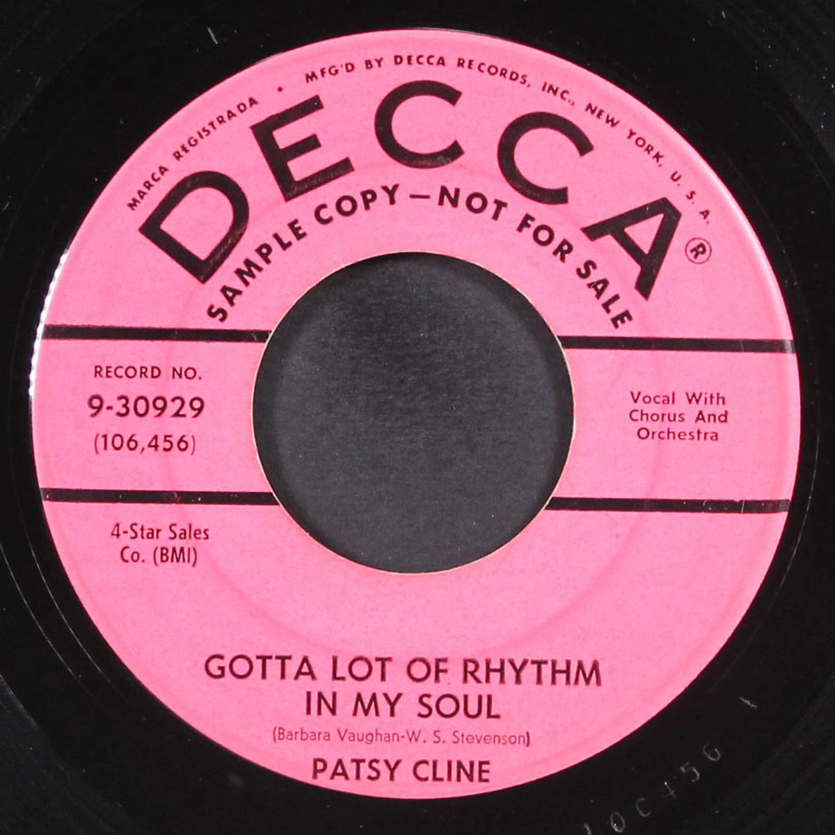 gotta lot of rhythm in my soul / i'm blue again by PATSY CLINE