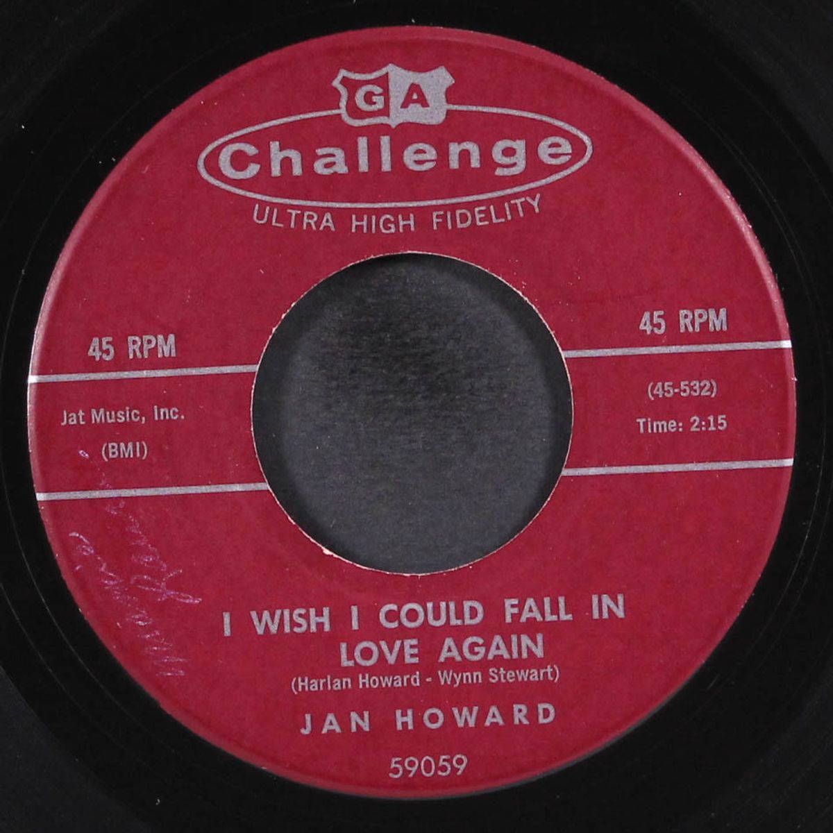 the one you slip around with / i wish i could fall in love by JAN HOWARD