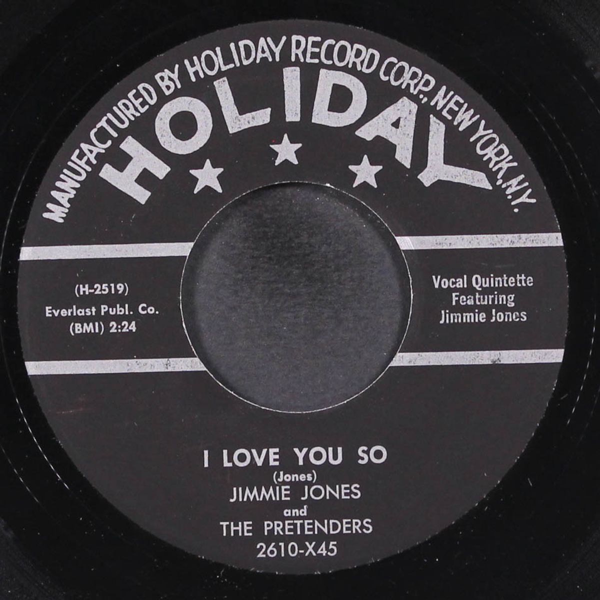 tonight / i love you so by JIMMIE JONES & PRETENDERS
