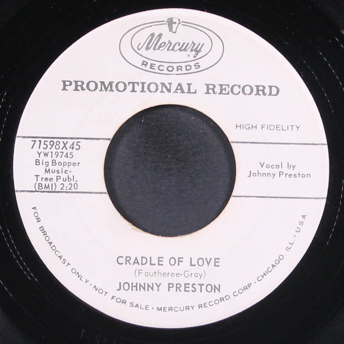 cradle of love by JOHNNY PRESTON