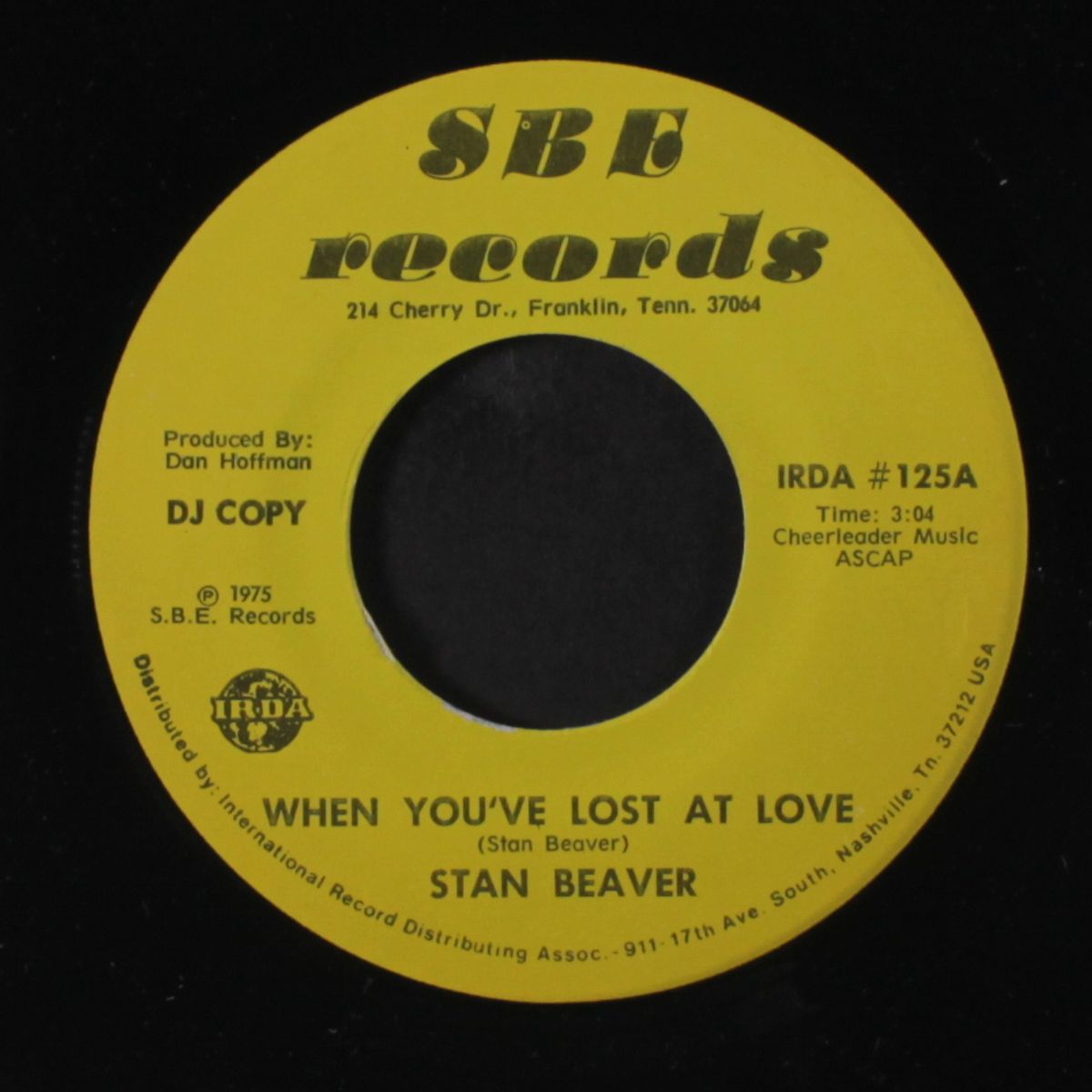 when you've lost at love / same by STAN BEAVER