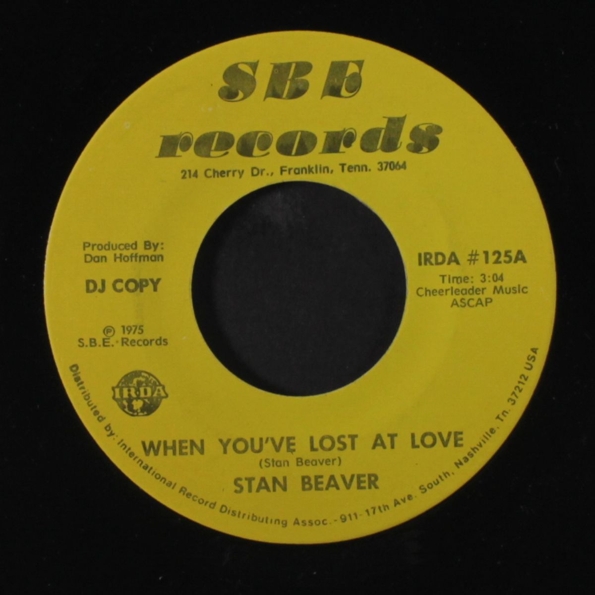 when you've lost at love / same by STAN BEAVER