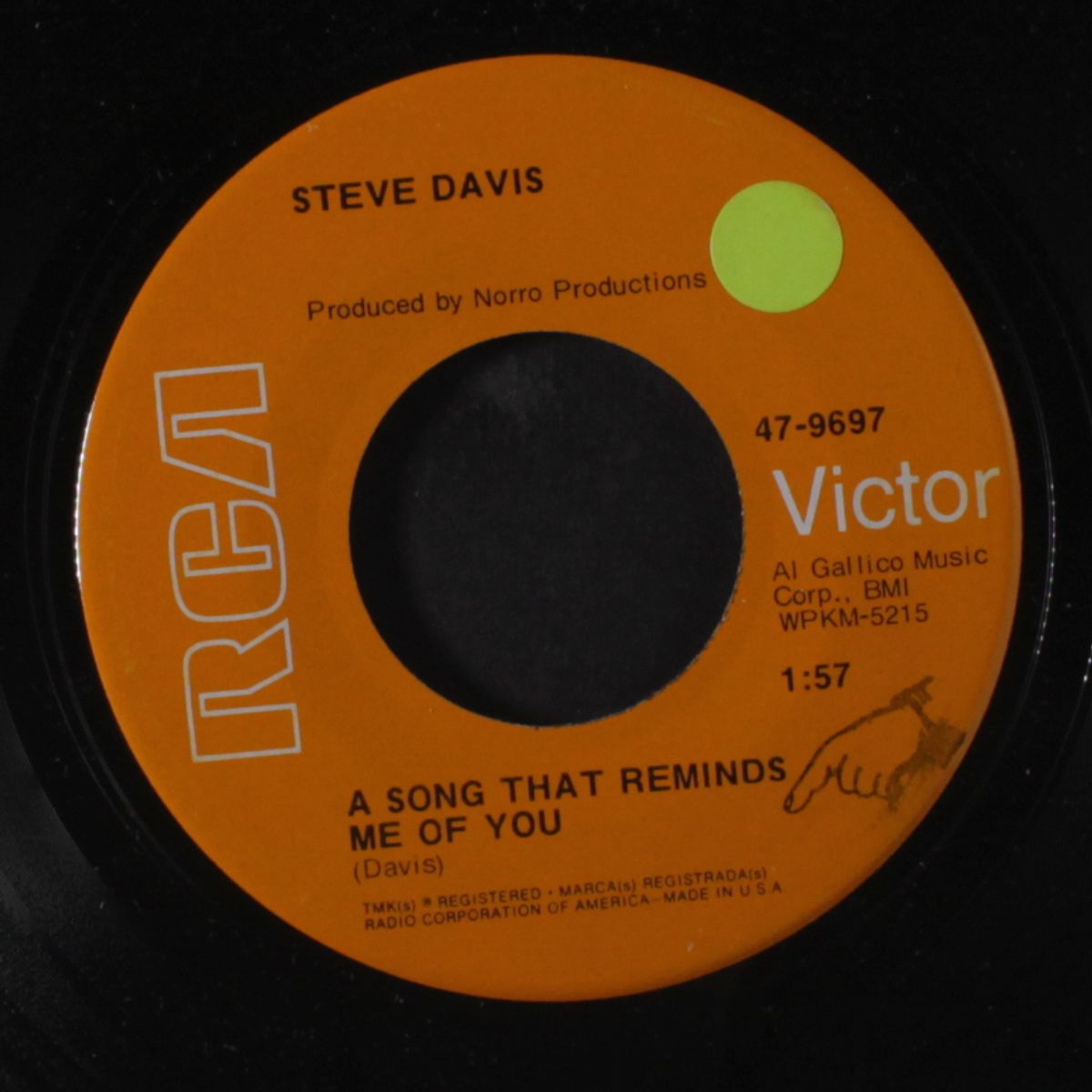 a song that reminds me of you / a change in my life by STEVE DAVIS
