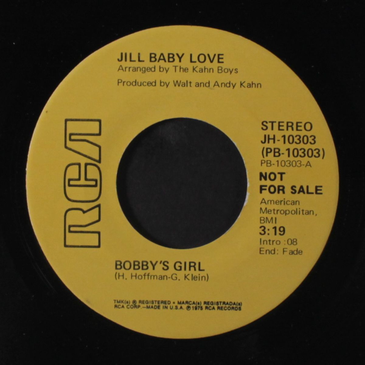 bobby's girl / mono by JILL BABY LOVE
