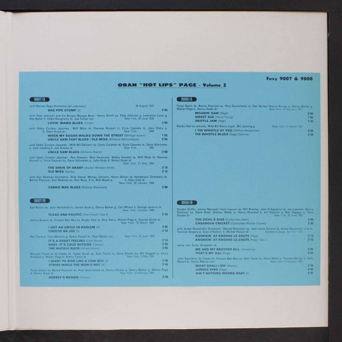 vol. 2 by ORAN 'HOT LIPS' PAGE