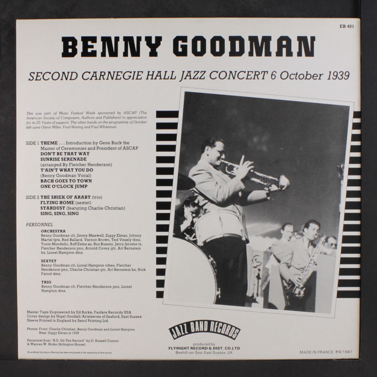 6 october 1939 by BENNY GOODMAN