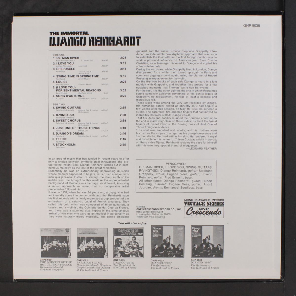 the immortal by DJANGO REINHARDT