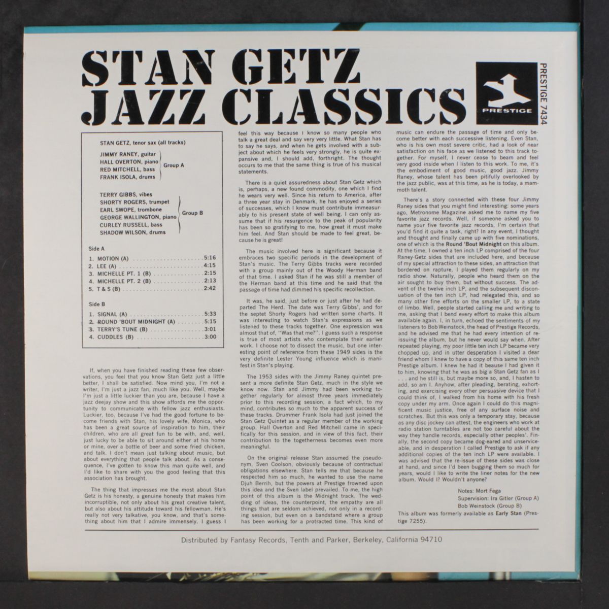 jazz classics by STAN GETZ