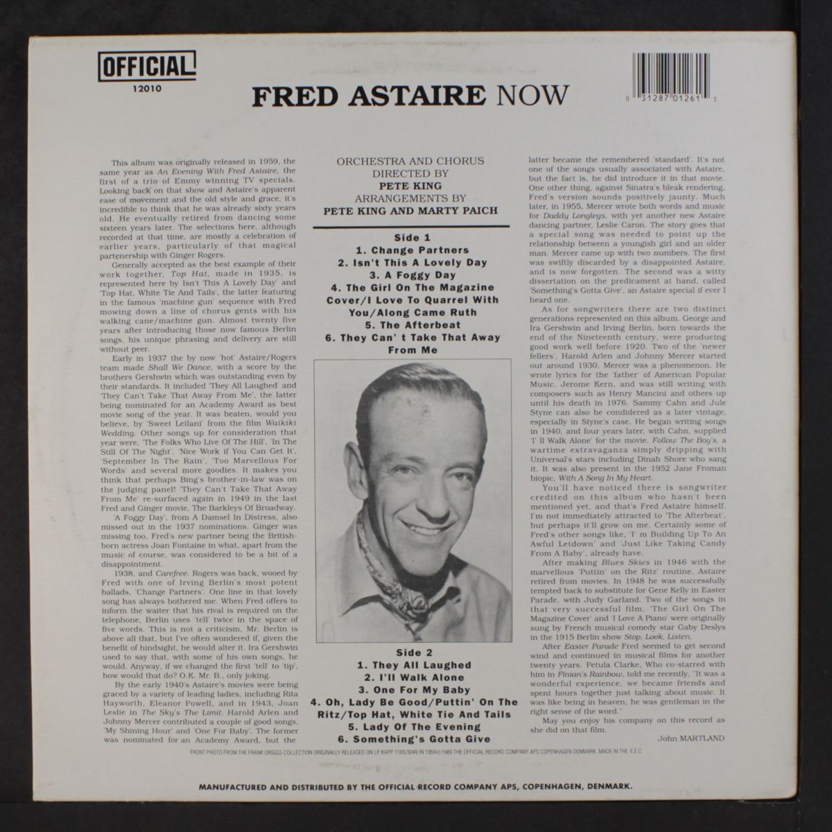 now by FRED ASTAIRE
