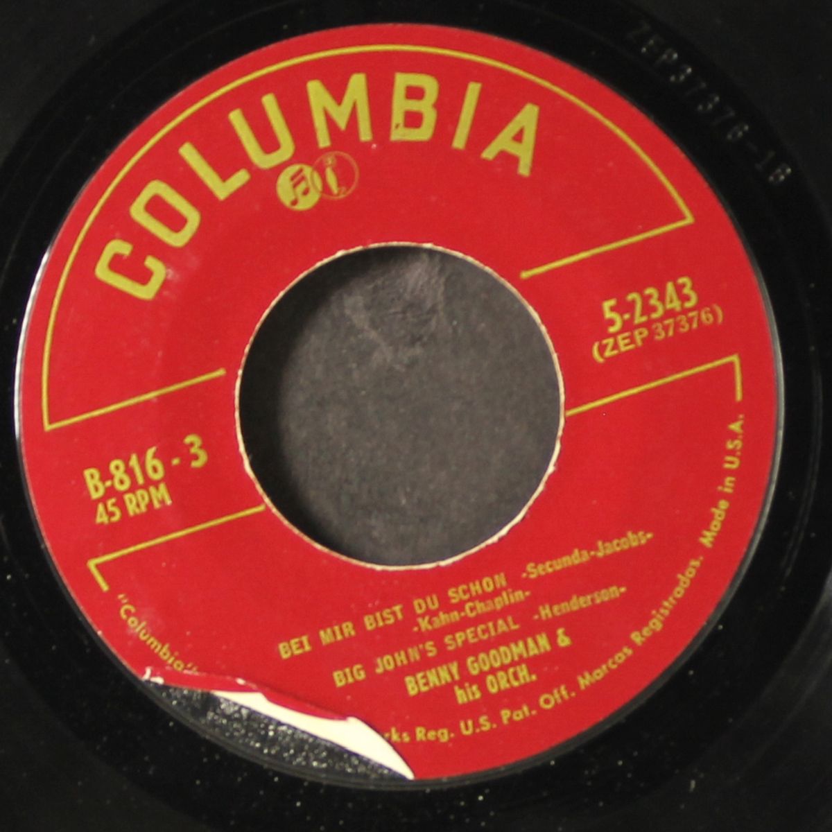 dizzy spells / +2 by BENNY GOODMAN