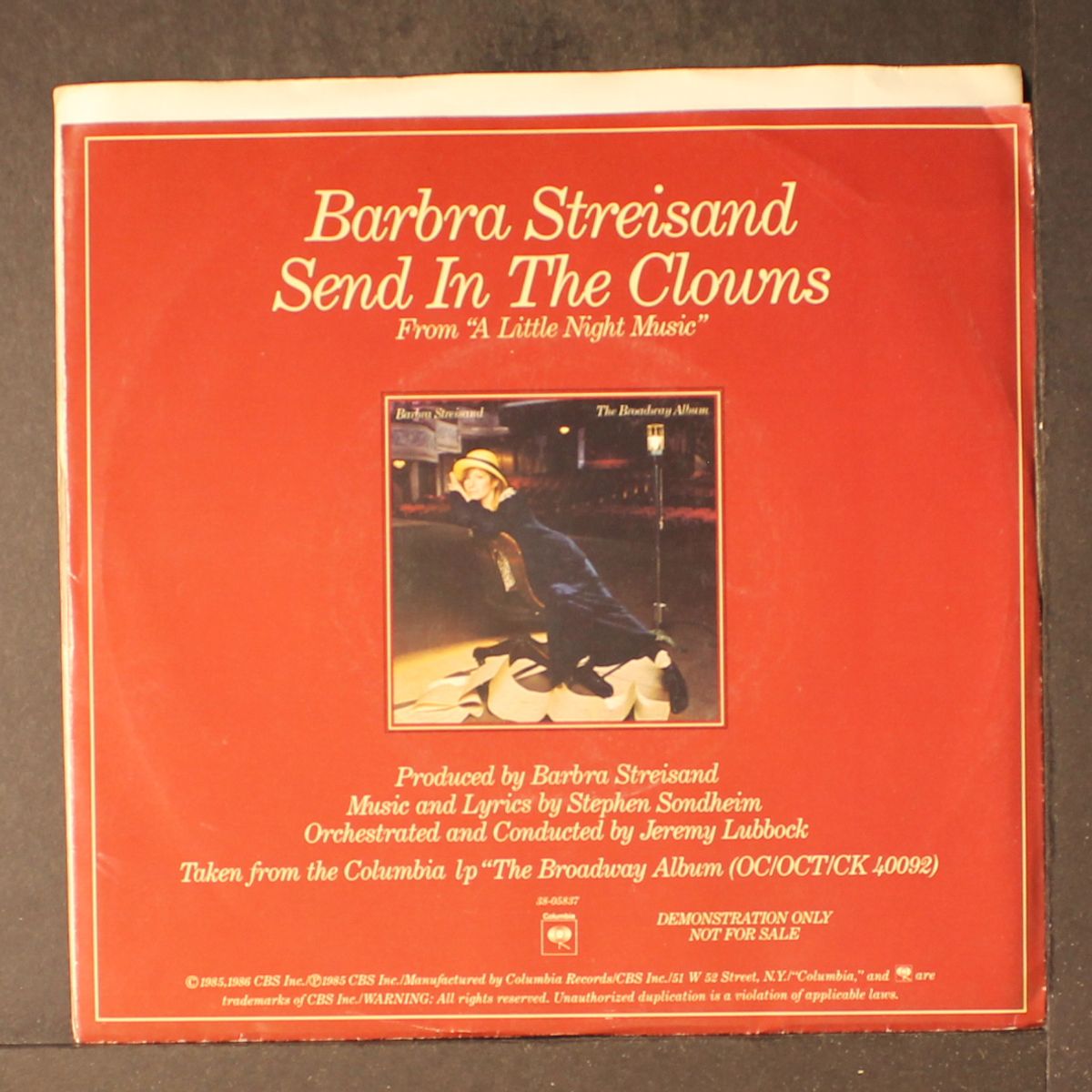 send in the clowns by BARBRA STREISAND