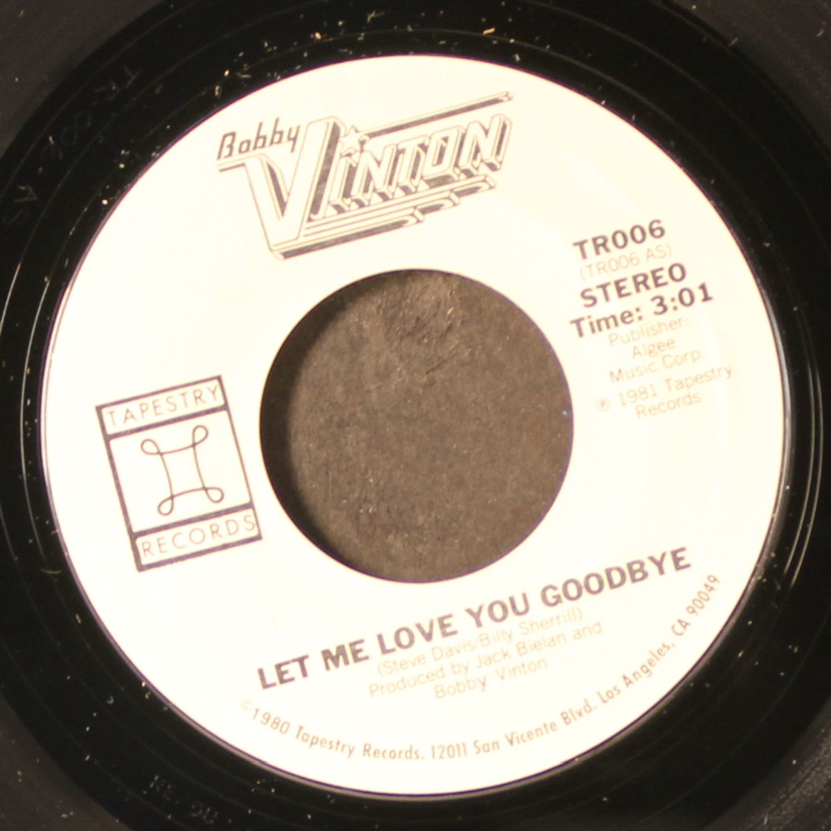 let me love you goodbye / mono by BOBBY VINTON